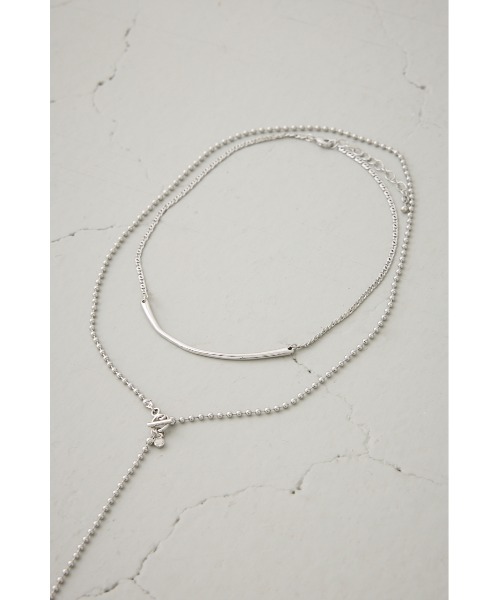 AZUL by moussy(アズールバイマウジー)の「セットチェーンネックレス(ネックレス・レディース・ゴールド系その他/シルバー・FREE)」の6枚目の写真