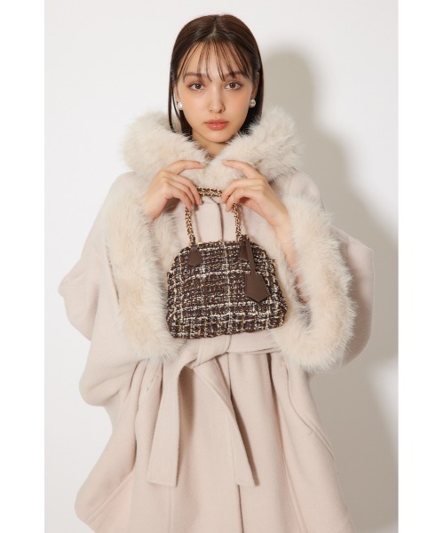 ツイードキルティングショルダーバッグ（ショルダーバッグ）｜rienda