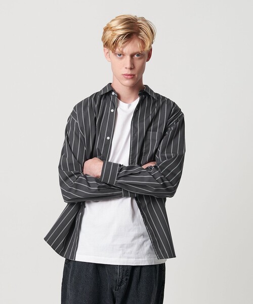 BEAUTY&YOUTH UNITED ARROWS（ビューティーアンドユースユナイテッドアローズ）の「HI-LINE 120/2 ブロード レギュラー シャツ FORM型（シャツ/ブラウス・メンズ・ダークグレー/コバルトブルー/ホワイト/ライトグレー/ブラウン系・L/XL/M/S）」の9枚目の写真
