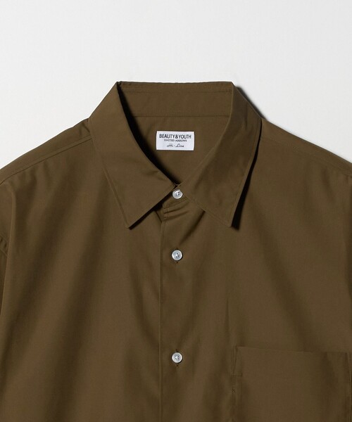 BEAUTY&YOUTH UNITED ARROWS / 25AW/HI―LINE 120/2ブロードシャツ/L/コットン/カーキ/1211-1-000001// HI-LINE 120/2 ブロード レギュラー シャツ FORM型（シャツ/ブラウス