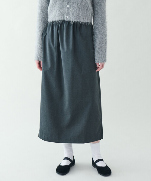 セール】nicholson & nicholson | ストレッチウール ロングスカート