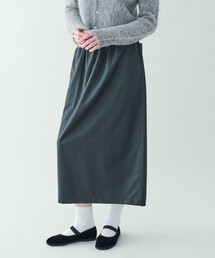 nicholson & nicholson | ストレッチウール ロングスカート WOMEN