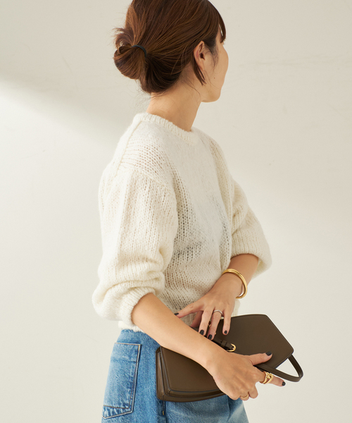 Fluffy half ニット（ニット/セーター）｜Plage（プラージュ）の