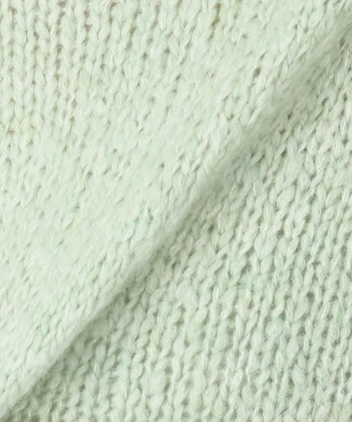 plage（プラージュ）の「Fluffy half ニット（ニット/セーター・レディース・チャコールグレー/グリーン/ホワイト系その他・FREE）」の4枚目の写真