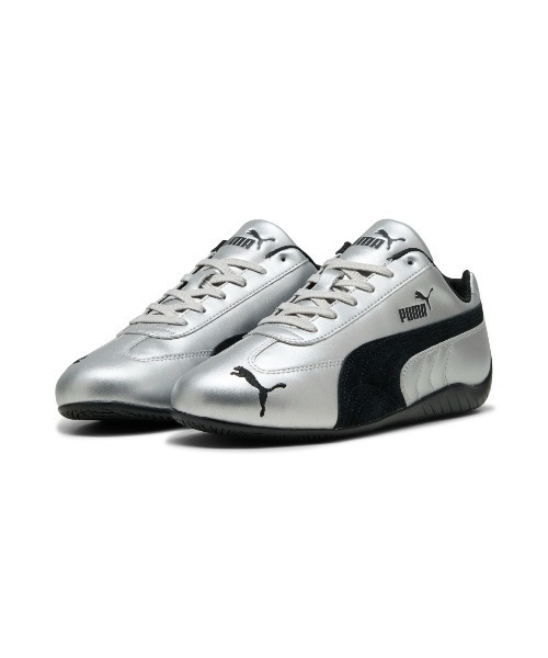 PUMA(プーマ)の「PUMA SPEEDCAT METALLIC(プーマ スピードキャット メタリック)(スニーカー・メンズ・シルバー系/ブラック系・24cm/23.5cm/25cm/24.5cm/28cm/29cm/28.5cm/27.5cm/27cm/26.5cm/23cm/26cm/25.5cm)」の2枚目の写真