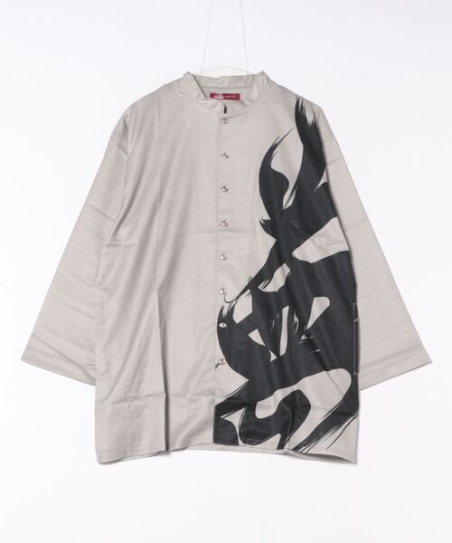 カヤ(カヤ)の「【カヤ】福字画メンズトップス(その他トップス・メンズ・スミクロ/ベージュ/ダークネイビー・FREE)」の2枚目の写真