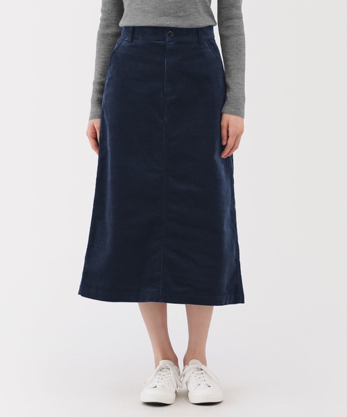 婦人 ストレッチコーデュロイ ナロースカート（スカート）｜無印良品