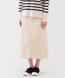 婦人　ストレッチコーデュロイ　ナロースカート