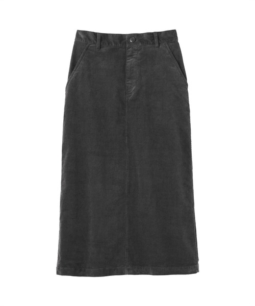 無印良品（ムジルシリョウヒン）の「婦人　ストレッチコーデュロイ　ナロースカート（スカート・レディース・ダークグレー/アイボリー/ネイビー・XL/L/M/S）」の12枚目の写真