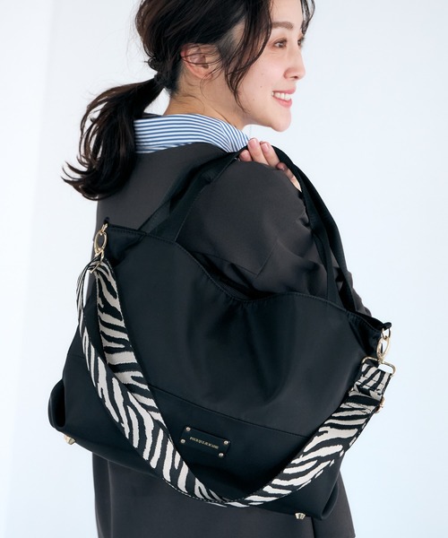 撥水ベルト2WAYトート/579691（トートバッグ）｜Elura（エルーラ