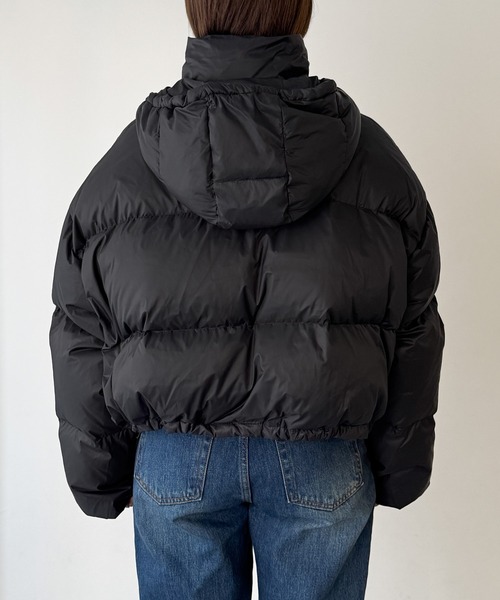 CANAL JEAN（キャナルジーン）の「El mar　パーカーショートダウンジャケット（ダウンジャケット/コート・レディース・グレー/ブラック/ミント・ONE SIZE）」の16枚目の写真