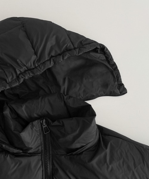 CANAL JEAN（キャナルジーン）の「El mar　パーカーショートダウンジャケット（ダウンジャケット/コート・レディース・グレー/ブラック/ミント・ONE SIZE）」の20枚目の写真