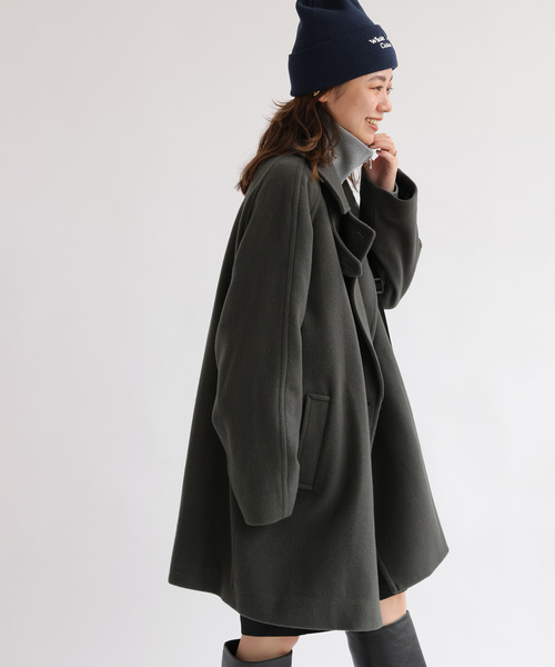 尾州ウールモッサWブレストハーフコート JOURNAL STANDARD relume｜《WEB限定追加》尾州ウールモッサW