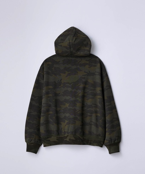SLICK（スリック）の「【SLICK/スリック】Camouflage Print Double Zip Parka/カモフラージュスウェットダブルジップパーカー / ヘビィーウェイト/セットアップ（パーカー・メンズ・ウッドランド/リアルツリーカモ・1/2/3）」の7枚目の写真
