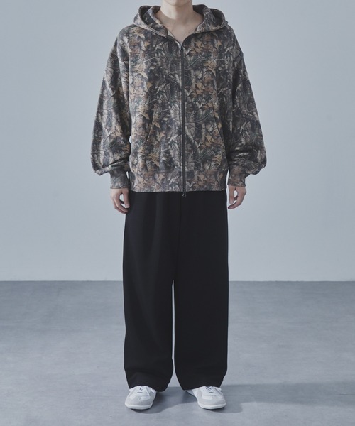 SLICK（スリック）の「【SLICK/スリック】Camouflage Print Double Zip Parka/カモフラージュスウェットダブルジップパーカー / ヘビィーウェイト/セットアップ（パーカー・メンズ・ウッドランド/リアルツリーカモ・1/2/3）」の15枚目の写真