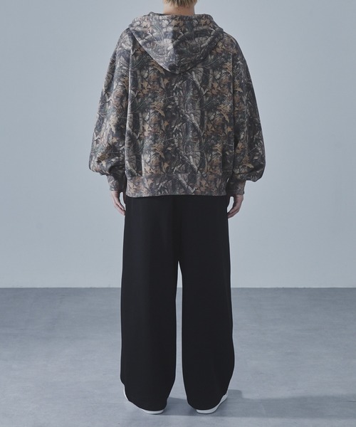 SLICK（スリック）の「【SLICK/スリック】Camouflage Print Double Zip Parka/カモフラージュスウェットダブルジップパーカー / ヘビィーウェイト/セットアップ（パーカー・メンズ・ウッドランド/リアルツリーカモ・1/2/3）」の12枚目の写真