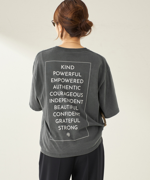 plage(プラージュ)の「ANINE BING / アニービン RUDY TEE EMPOWERMENT Tシャツ(Tシャツ/カットソー・レディース・ブラック系その他・FREE)」の10枚目の写真