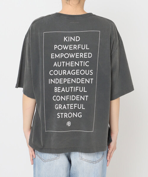 plage(プラージュ)の「ANINE BING / アニービン RUDY TEE EMPOWERMENT Tシャツ(Tシャツ/カットソー・レディース・ブラック系その他・FREE)」の7枚目の写真