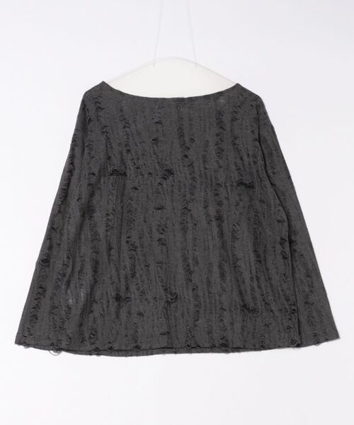 HOOK(フック)の「バタフライレースルーズロンT(Tシャツ/カットソー・レディース・ダークグレー/ベージュ・MEDIUM/SMALL)」の16枚目の写真