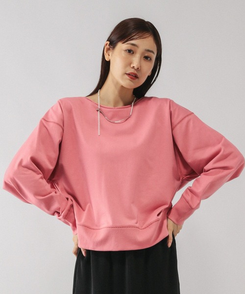 乾きやすいミニ裏毛カラープルオーバー/580946（Tシャツ/カットソー