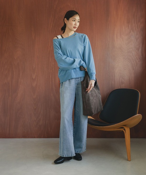 セール】乾きやすいミニ裏毛カラープルオーバー/580946（Tシャツ