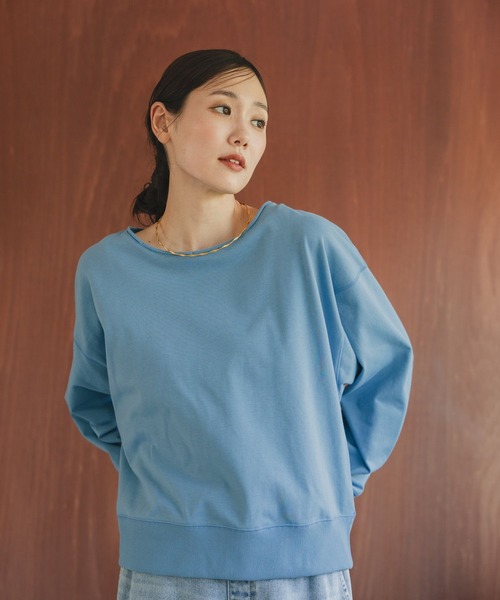 乾きやすいミニ裏毛カラープルオーバー/580946（Tシャツ/カットソー