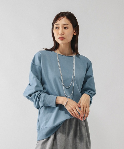 乾きやすいミニ裏毛カラープルオーバー/580946（Tシャツ/カットソー