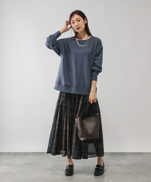 乾きやすいミニ裏毛カラープルオーバー/580946（Tシャツ/カットソー