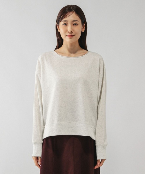 GLOBAL WORK（グローバルワーク）の「乾きやすいミニ裏毛カラープルオーバー/580946（Tシャツ/カットソー・レディース・スモークピンク/杢グレー/ブルー/ネイビー/スミクロ/レッド・REGULAR/SHORT）」の10枚目の写真