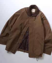 Lazar（ラザル）の「N-1 Deck Jacket/撥水 防風 ストレッチ 襟ボア デッキジャケット/中綿ジャケット/ブルゾン/レディース メンズ（ブルゾン・レディース）」