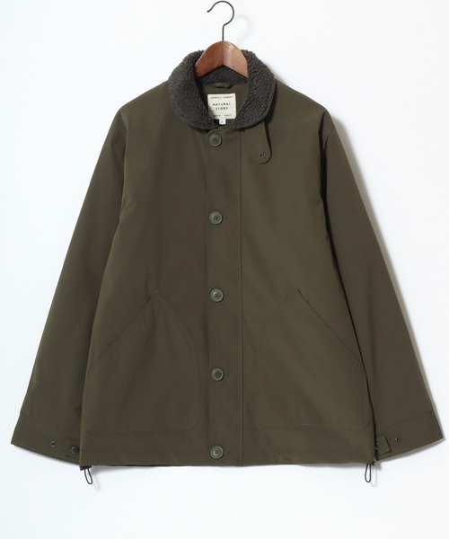 セール】N-1 Deck Jacket/撥水 防風 ストレッチ 襟ボア デッキ