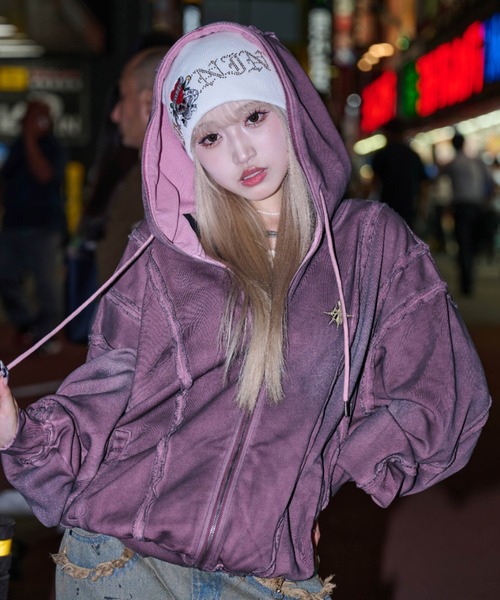 A'GEM9(エージェムナイン)の「A'GEM/9 × .kom 『A'GEM/9/エージェムナイン』 Ed Hardy ワッチ(ニットキャップ/ビーニー・メンズ・ホワイト/ブラック・FREE)」の16枚目の写真