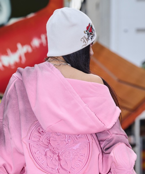 A'GEM9(エージェムナイン)の「A'GEM/9 × .kom 『A'GEM/9/エージェムナイン』 Ed Hardy ワッチ(ニットキャップ/ビーニー・メンズ・ホワイト/ブラック・FREE)」の20枚目の写真