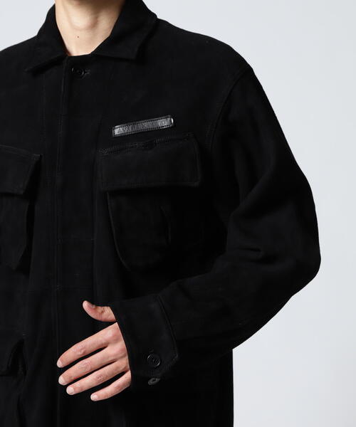 AVIREX(アヴィレックス)の「GOAT SUEDE JUNGLE FATIGUE JACKET / ゴートスウェード ジャングルファティーグジャケット / AVIREX / アヴィレックス(ミリタリージャケット・メンズ・ブラック/ブラウン・XX-LARGE/X-LARGE/LARGE/MEDIUM)」の7枚目の写真