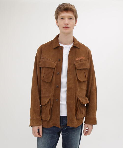 AVIREX(アヴィレックス)の「GOAT SUEDE JUNGLE FATIGUE JACKET / ゴートスウェード ジャングルファティーグジャケット / AVIREX / アヴィレックス(ミリタリージャケット・メンズ・ブラック/ブラウン・XX-LARGE/X-LARGE/LARGE/MEDIUM)」の13枚目の写真