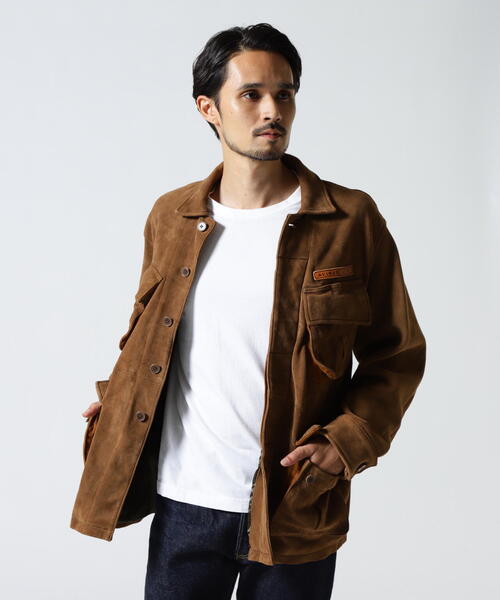AVIREX(アヴィレックス)の「GOAT SUEDE JUNGLE FATIGUE JACKET / ゴートスウェード ジャングルファティーグジャケット / AVIREX / アヴィレックス(ミリタリージャケット・メンズ・ブラック/ブラウン・XX-LARGE/X-LARGE/LARGE/MEDIUM)」の16枚目の写真