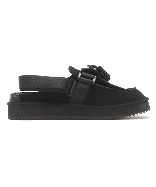 SHAKA(シャカ)の「MOC MULE TASSEL SUEDE SK-296(サンダル・メンズ・ブラック・5/6/7/8/9/10/4/11)」の2枚目の写真