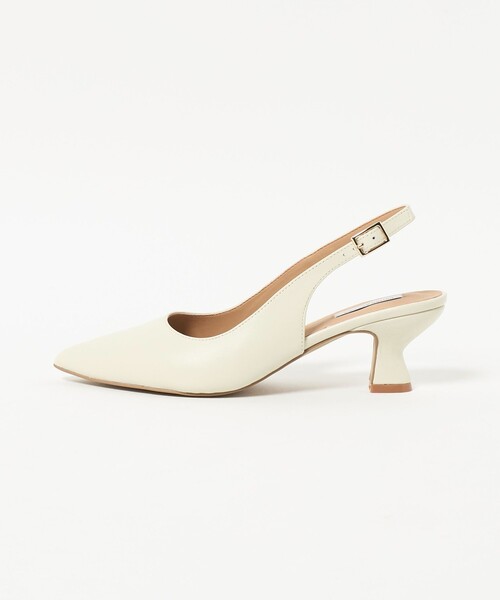 UNITED ARROWS(ユナイテッドアローズ)の「ポインテッドトゥ スリングバック パンプス(パンプス・レディース・オフホワイト/その他1・36/38/37h/36h/35h/37/35)」の6枚目の写真