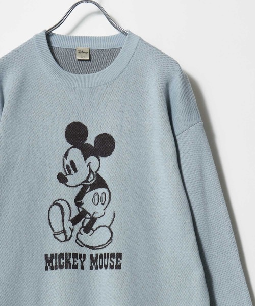 Disney(ディズニー)の「Disney/ディズニー オーバーサイズ ミッキー カスレプリント/ジャガード刺繍ニット レディース メンズ(ニット/セーター・レディース・ベージュ系その他2/ベージュ系その他/ホワイト系その他/ブルー系その他3/ブルー系その他2/サックスブルー/アイボリー/グリーン系その他/ネイビー/スミクロ/ブラック系その他/オフホワイト・M/LL/L)」の10枚目の写真