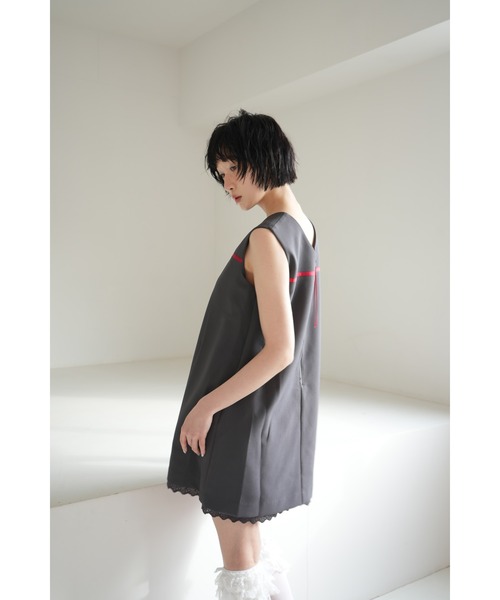 sismetry(シスメトリー)の「【SISMETRY】2wayボックスミニドレス(MA)(ワンピース・レディース・サックスブルー/グレー・FREE)」の12枚目の写真