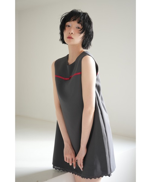 sismetry(シスメトリー)の「【SISMETRY】2wayボックスミニドレス(MA)(ワンピース・レディース・サックスブルー/グレー・FREE)」の14枚目の写真