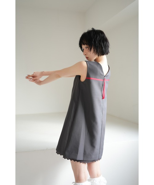 sismetry(シスメトリー)の「【SISMETRY】2wayボックスミニドレス(MA)(ワンピース・レディース・サックスブルー/グレー・FREE)」の15枚目の写真