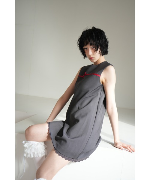 sismetry(シスメトリー)の「【SISMETRY】2wayボックスミニドレス(MA)(ワンピース・レディース・サックスブルー/グレー・FREE)」の19枚目の写真