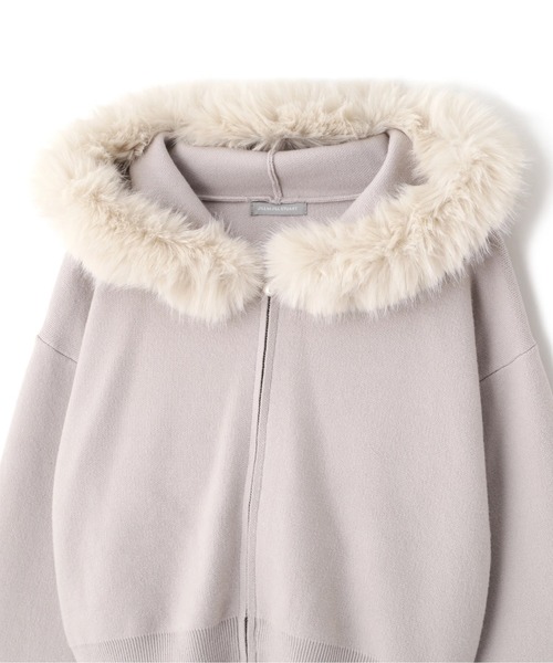 新品タグ付 JUSGULITTY ファー付パーカー ダブルジップファーパーカー