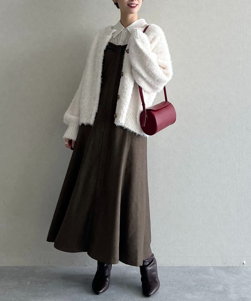 mysty woman(ミスティウーマン)の「2WAYラメシャギーカーディガン 575280(カーディガン/ボレロ・レディース・ベージュ/オフホワイト/ブルー・FREE)」の22枚目の写真