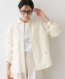 シャツ/ブラウス（ホワイト/白色系・コーデュロイ）ファッション通販