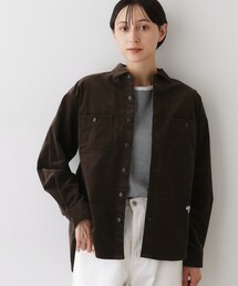 【ユニセックス/セットアップ可】コーデュロイシャツ