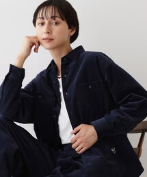 【ユニセックス/セットアップ可】コーデュロイシャツ