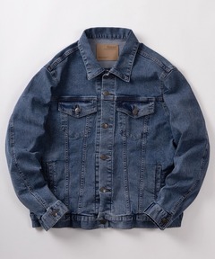 ブランド古着】ファー 切り替え再構築 デニム コート ジャケット