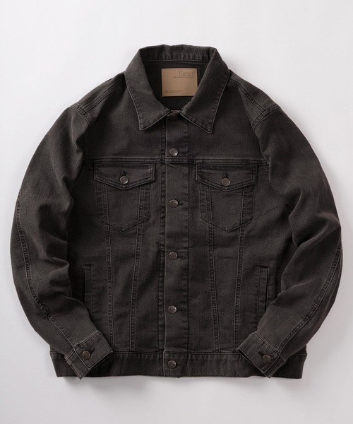 HANES(ヘインズ)の「【78】【Hanes/ヘインズ】3rdタイプ デニムジャケット/Gジャン/トラッカージャケット/アメカジ(デニムジャケット・メンズ・ブラック/サックスブルー/ブルー/ワンウォッシュ・S/M/L/XL)」の1枚目の写真
